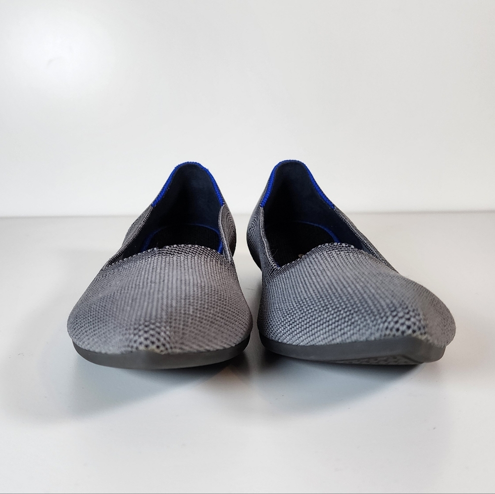 Rothy's The Point Cloud Grey Birdseye Casual Career Flats Size 11 - Picture 7 of 14